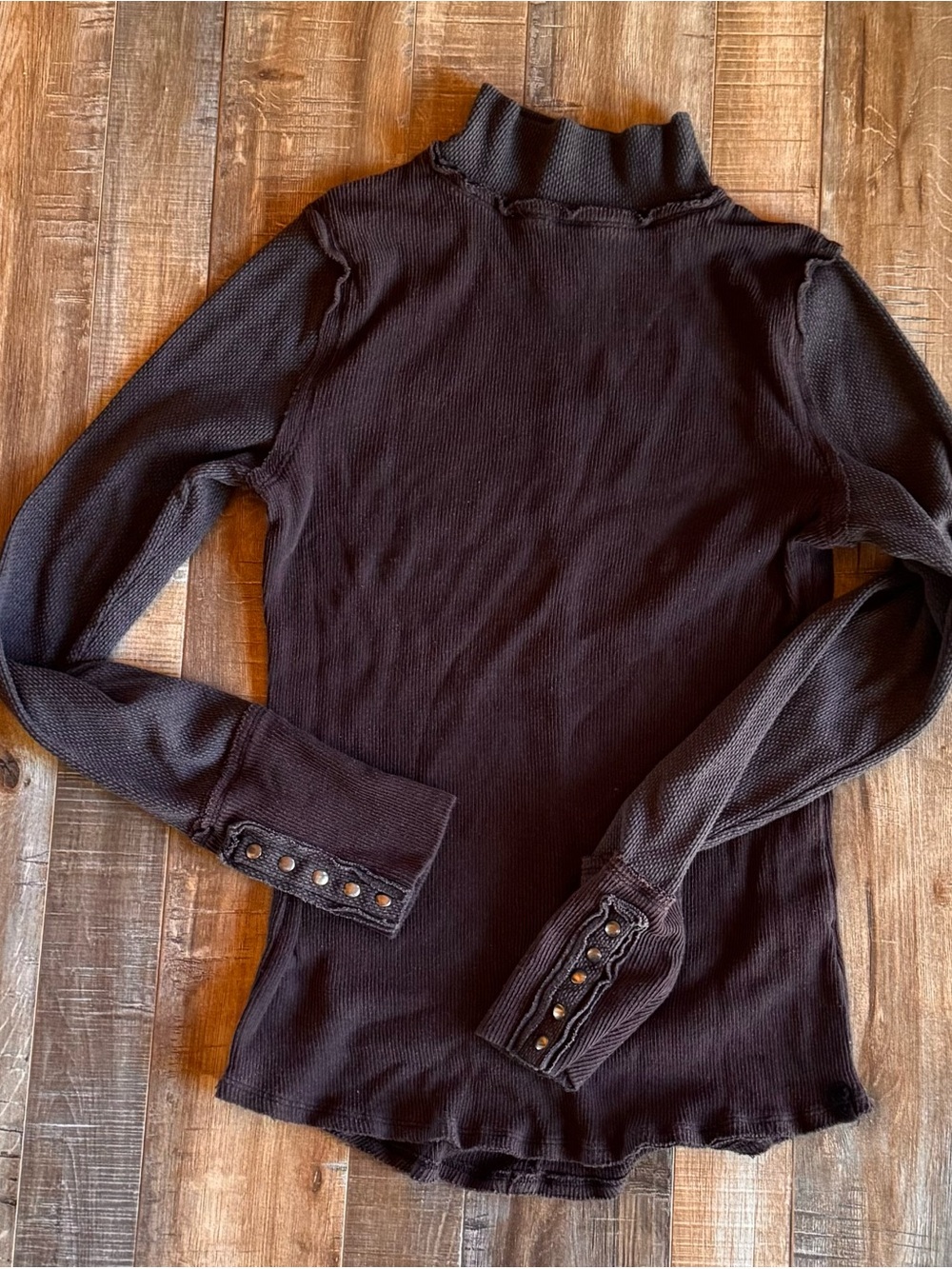 Free People Brown Long Sleeve Top Like New